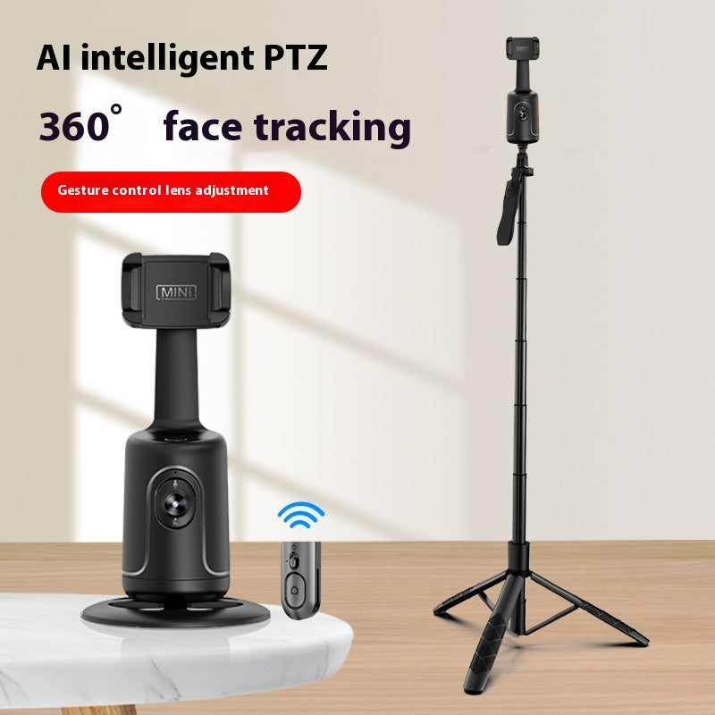 360° AI-Powered Auto Face Tracking Gimbal – Smartphone Stabilizer for Vlogging, Live Streaming, and Smooth Video Recording with Built-In Tripod!