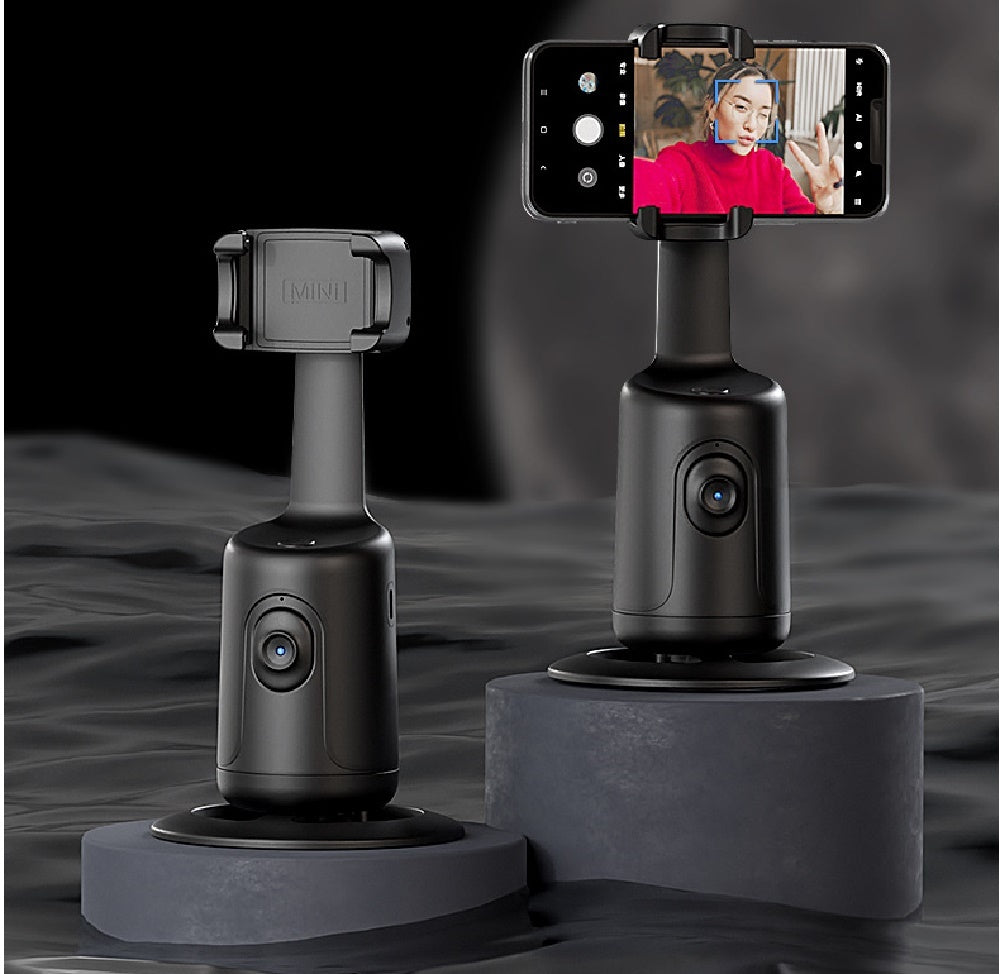 360° AI-Powered Auto Face Tracking Gimbal – Smartphone Stabilizer for Vlogging, Live Streaming, and Smooth Video Recording with Built-In Tripod!