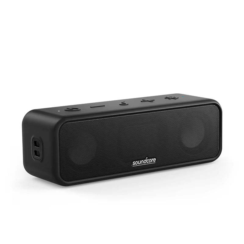 Soundcore 3 Bluetooth Speaker with Stereo Sound, Pure Titanium Diaphragm Drivers, Partycast Technology, Bassup, 24H Playtime