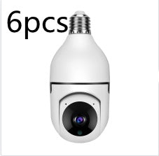 360° Smart WiFi Bulb Security Camera – 1080P HD, 4X Zoom, 5G WiFi, Motion Alarm