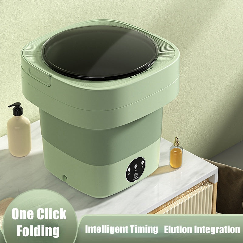 Portable Mini Foldable Washing Machine – Large Capacity & Spin Dry